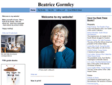 Tablet Screenshot of beatricegormley.com